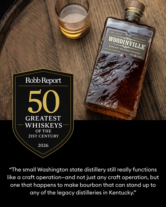 WOODINVILLE WHISKEY’S BOURBON NAMED ONE OF THE  50 GREATEST WHISKEYS OF THE 21ST CENTURY