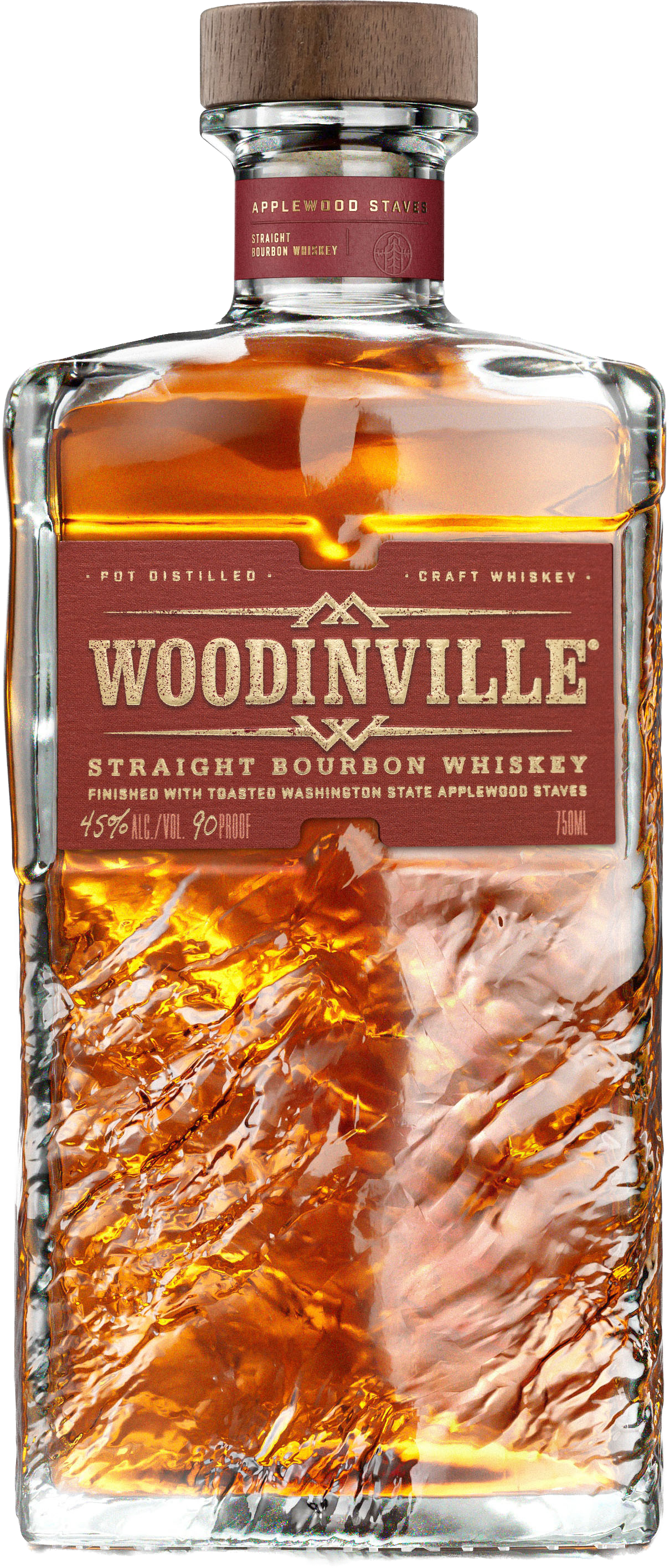 Straight Bourbon Whiskey, Finished with Toasted Applewood Staves 90 Proof