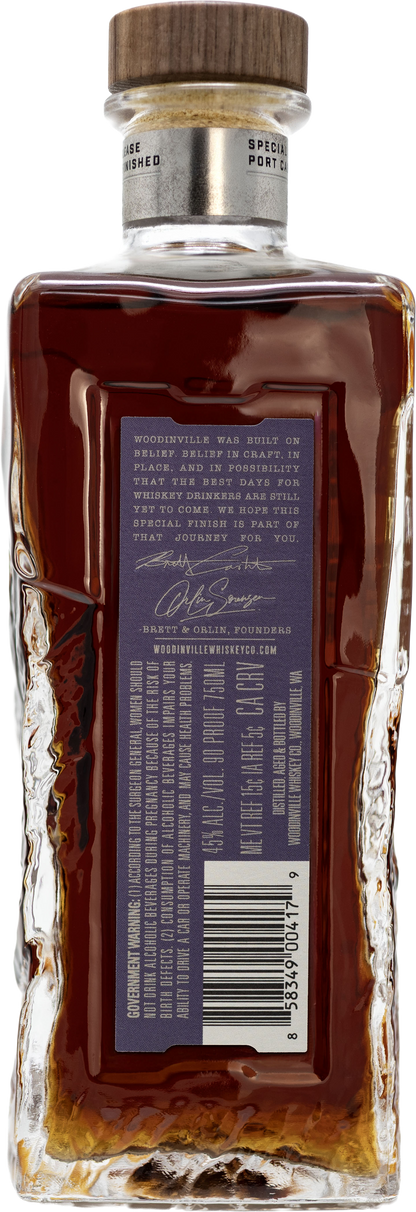 Straight Bourbon Whiskey Finished in Port Barrels 90 Proof
