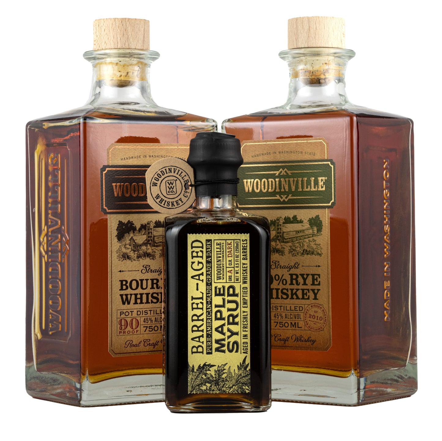 Woodinville Bourbon, Rye and Syrup Bundle