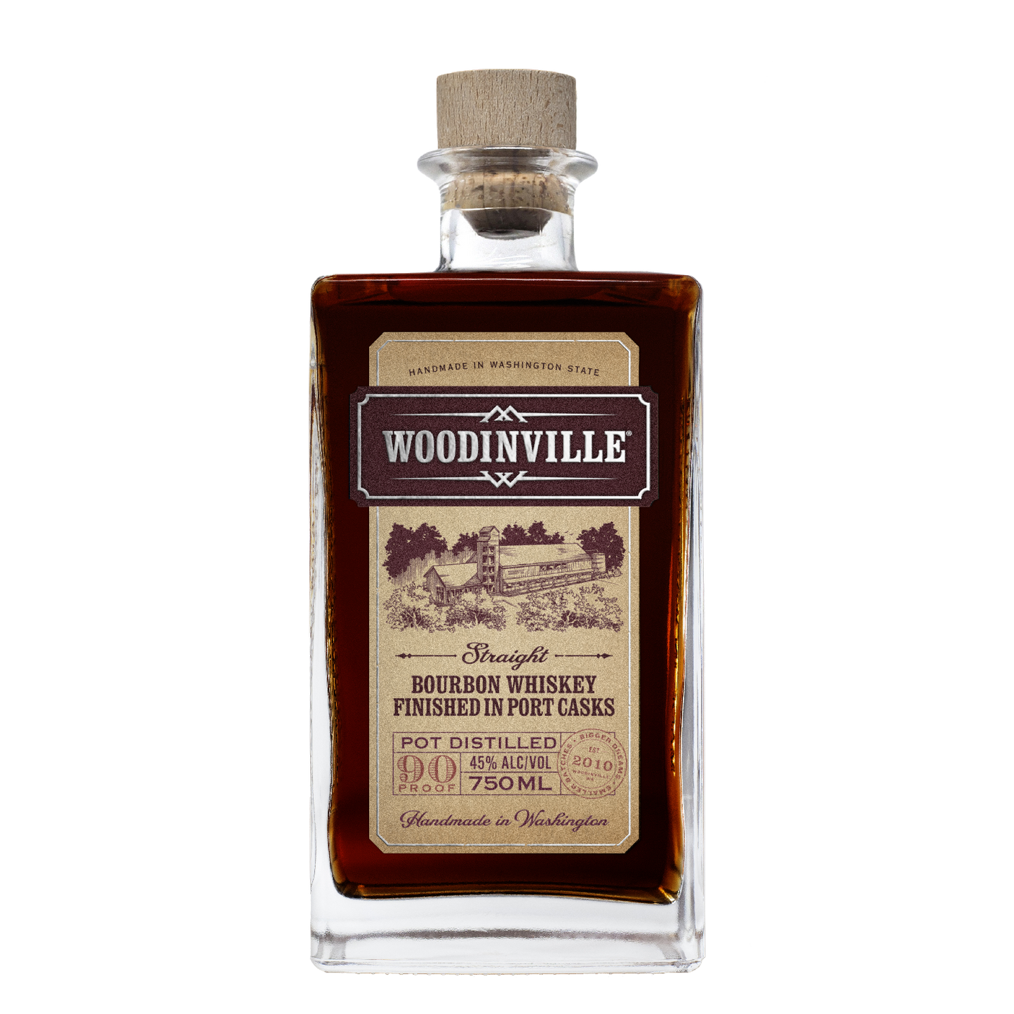 WOODINVILLE® STRAIGHT 100% RYE WHISKEY FINISHED IN RUBY PORT CASKS