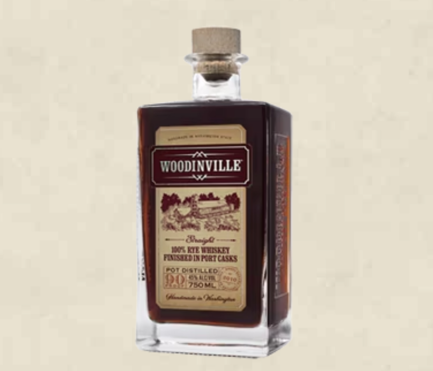 WOODINVILLE® STRAIGHT 100% RYE WHISKEY FINISHED IN RUBY PORT CASKS